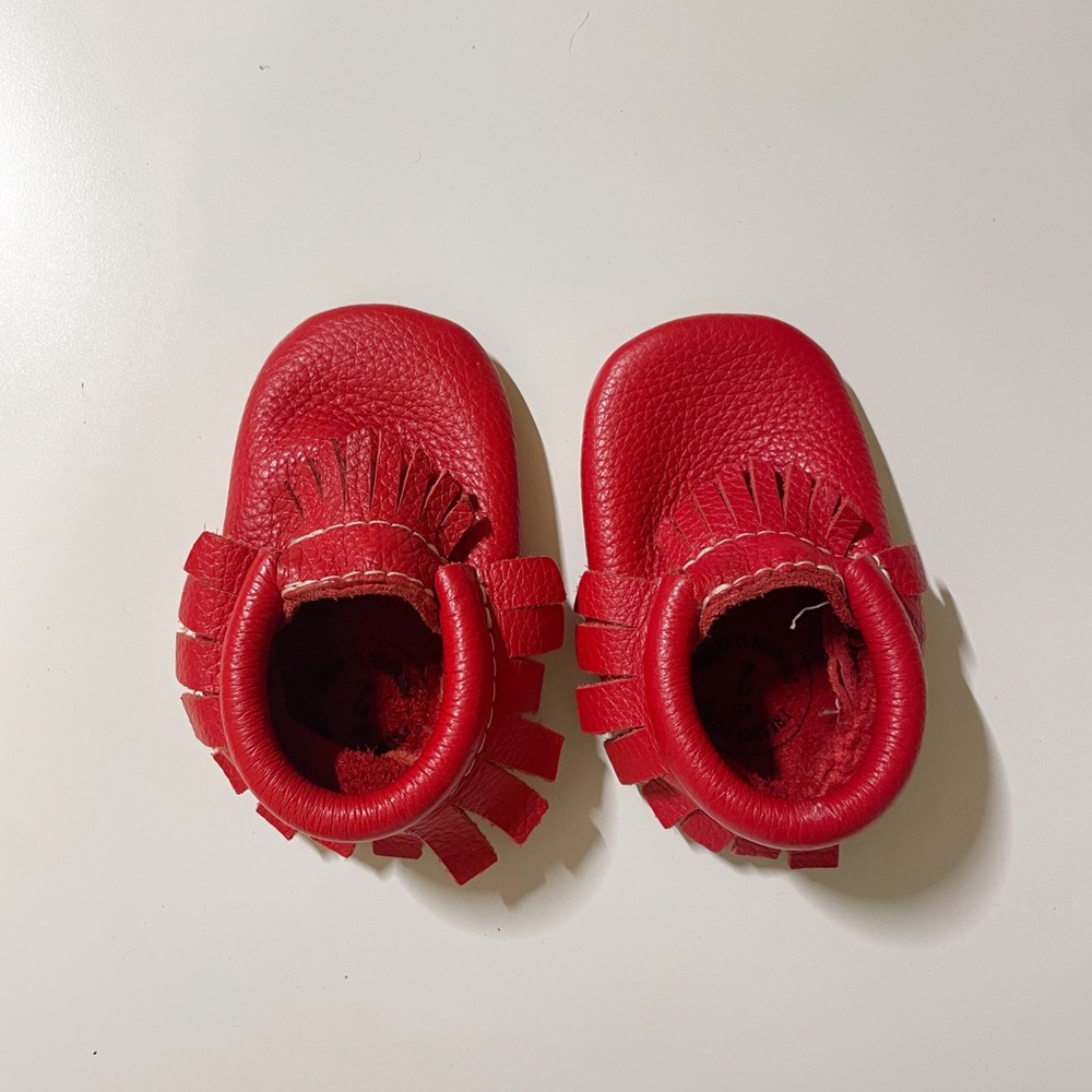 Freshly Picked Red Fringe Moccasin